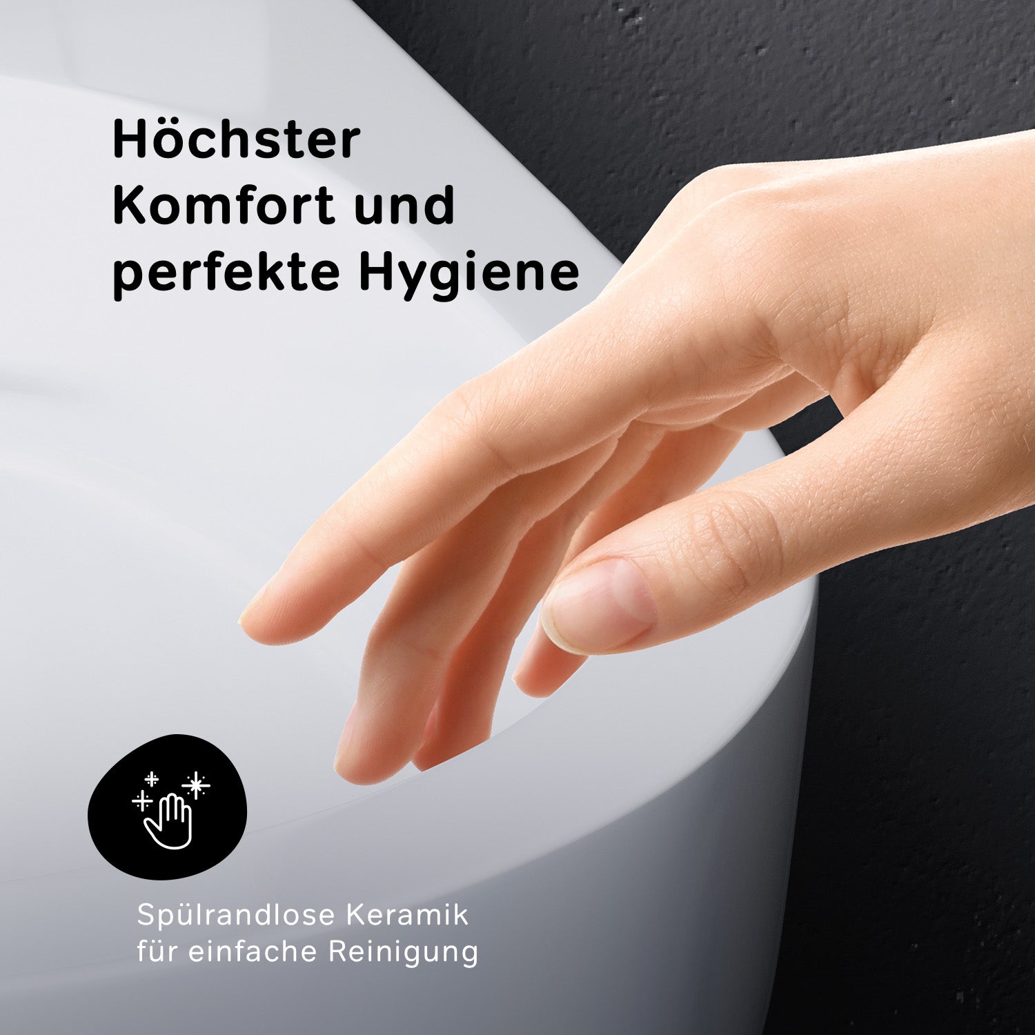 CCCPA1700SC Wand-WC mit TouchReel E-Sitz, Sitzheizung und Beleuchtung Inspire V2.0 FlashClean Tiefspül-WC Spülrandlos ampm-store.de