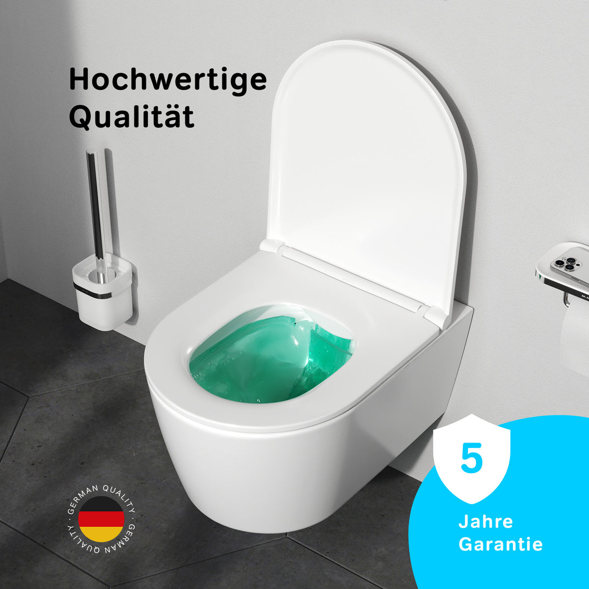 IIS90151.FA1700 Set: Wand-WC + Vorwandelement + Drückerplatte ampm-store.de