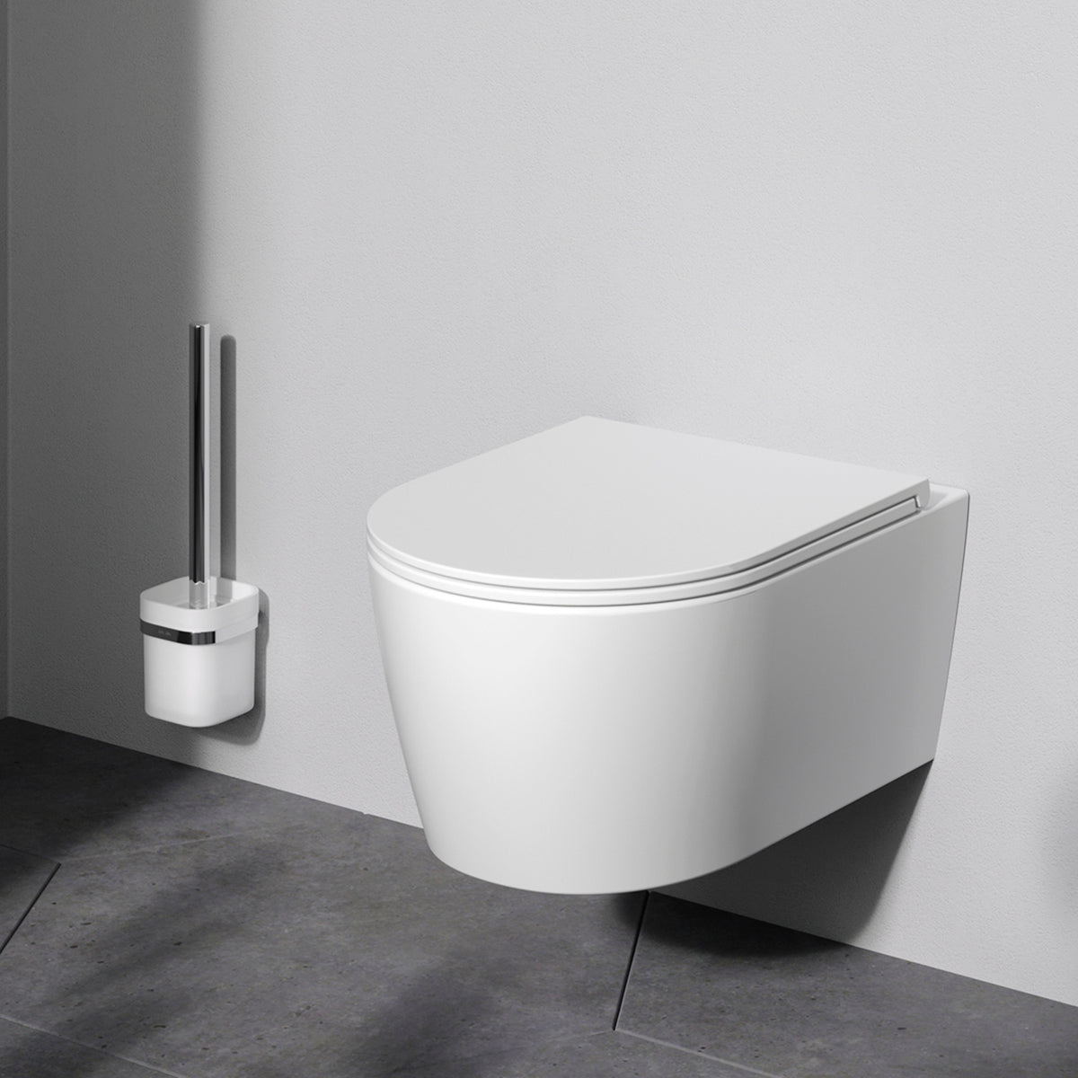 WC suspendu Func AquaSpin sans bride avec abattant–CFA1903PSC
