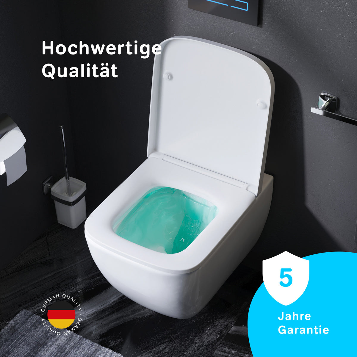 IIS90151.GA1700 Set: Wand-WC + Vorwandelement + Drückerplatte ampm-store.de