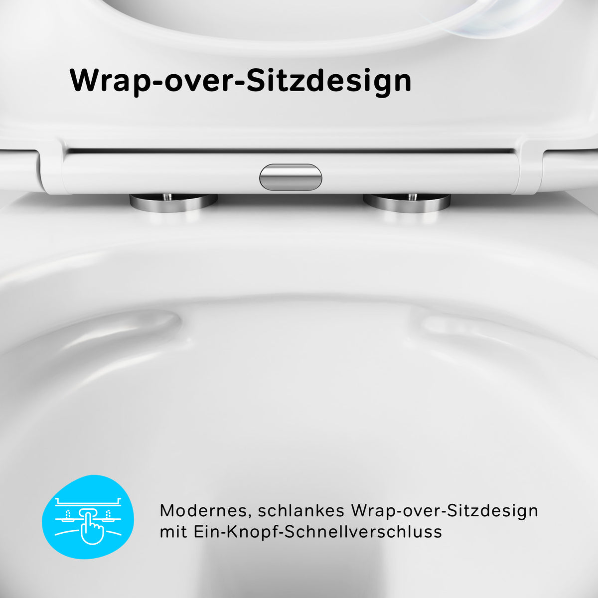 IIS90151.GA1700 Set: Wand-WC + Vorwandelement + Drückerplatte ampm-store.de