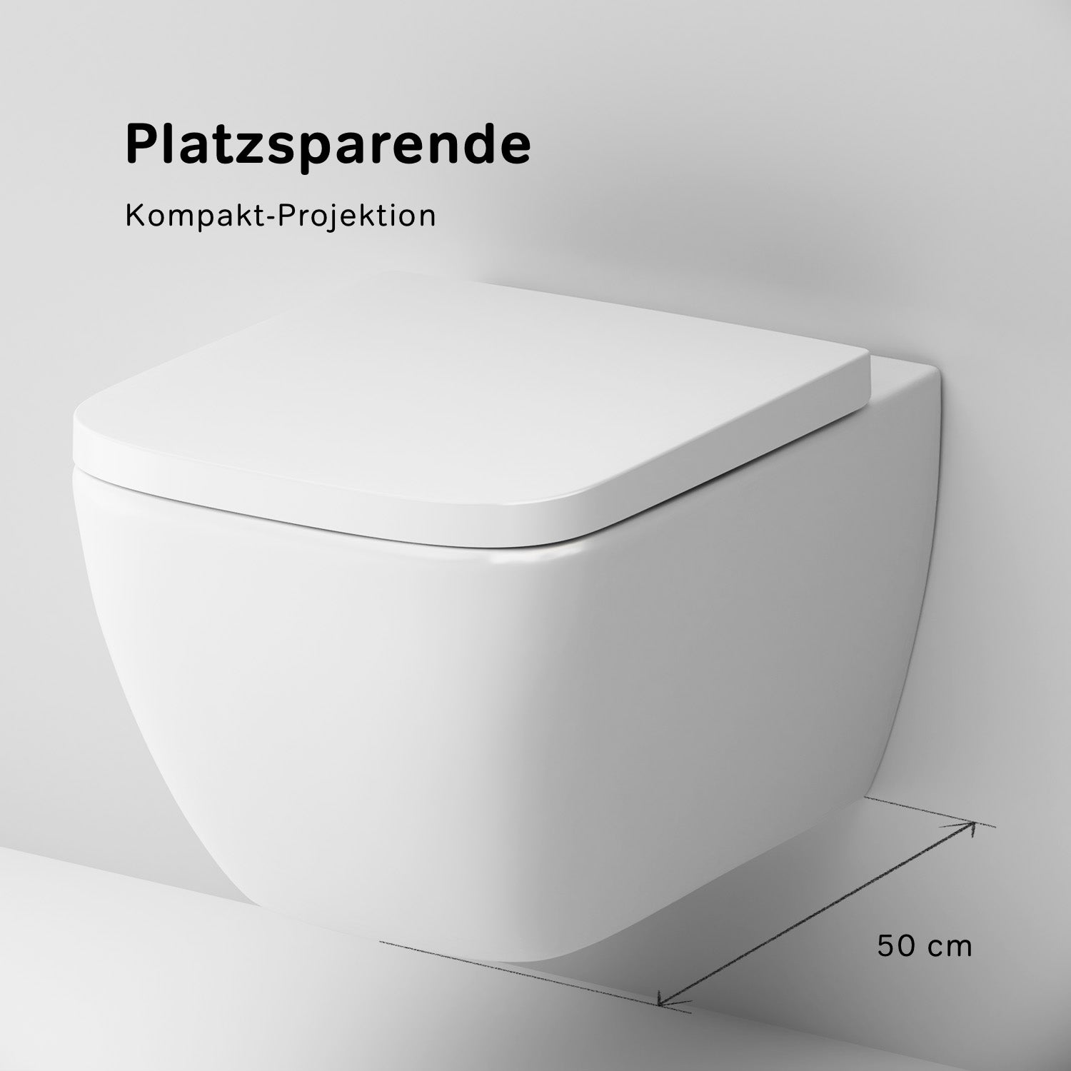 CGA1700SC Gem FlashClean Spülrandloses Wand-WC mit Softclosing-Sitzabdeckung | Online Store von AM.PM