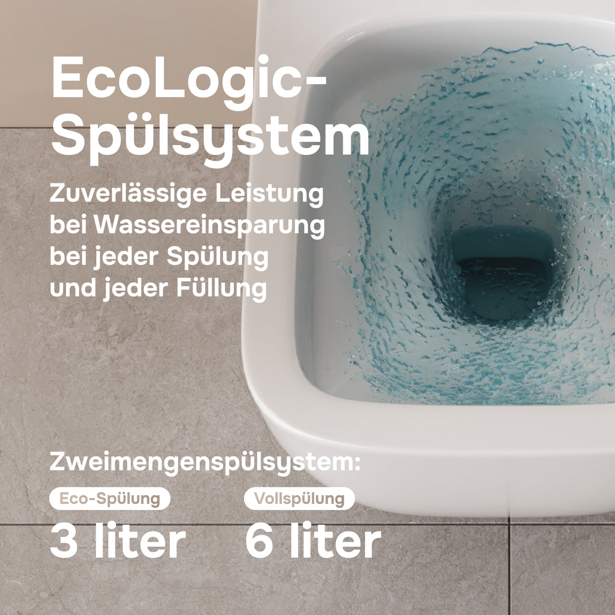Wand-WC Gem AquaSpin spülrandlos mit WC-Sitz – CGA1901PSC