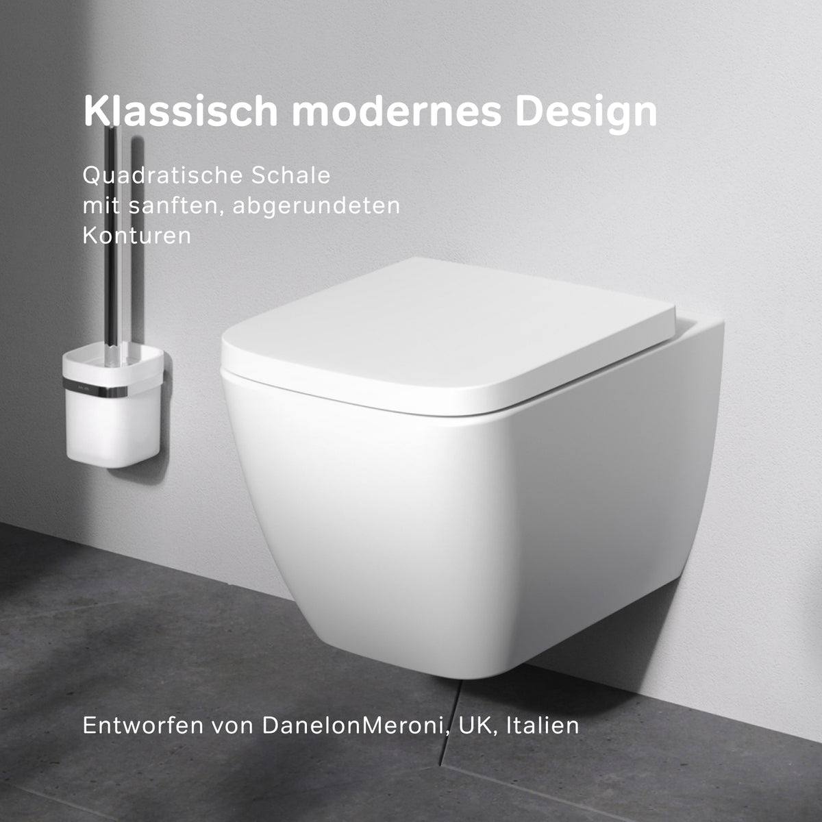 Wand-WC Gem AquaSpin spülrandlos mit WC-Sitz – CGA1901PSC
