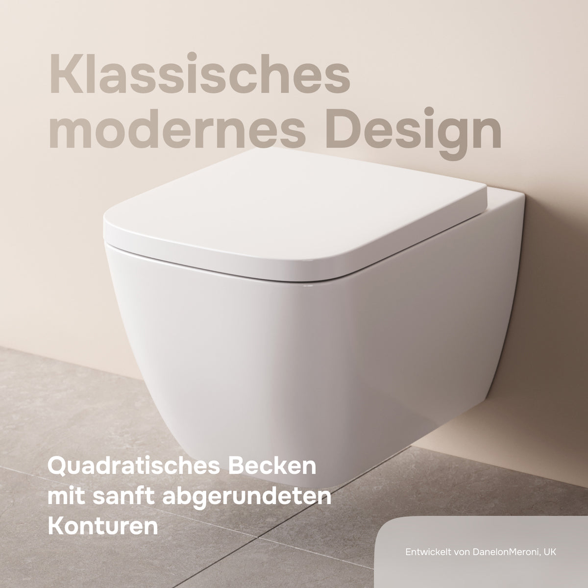 Wand-WC Gem AquaSpin spülrandlos mit WC-Sitz – CGA1901PSC