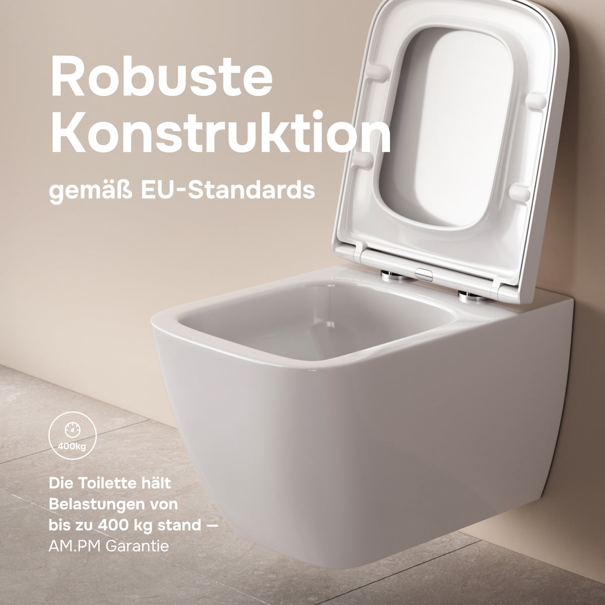 Wand-WC Gem AquaSpin spülrandlos mit WC-Sitz – CGA1901PSC