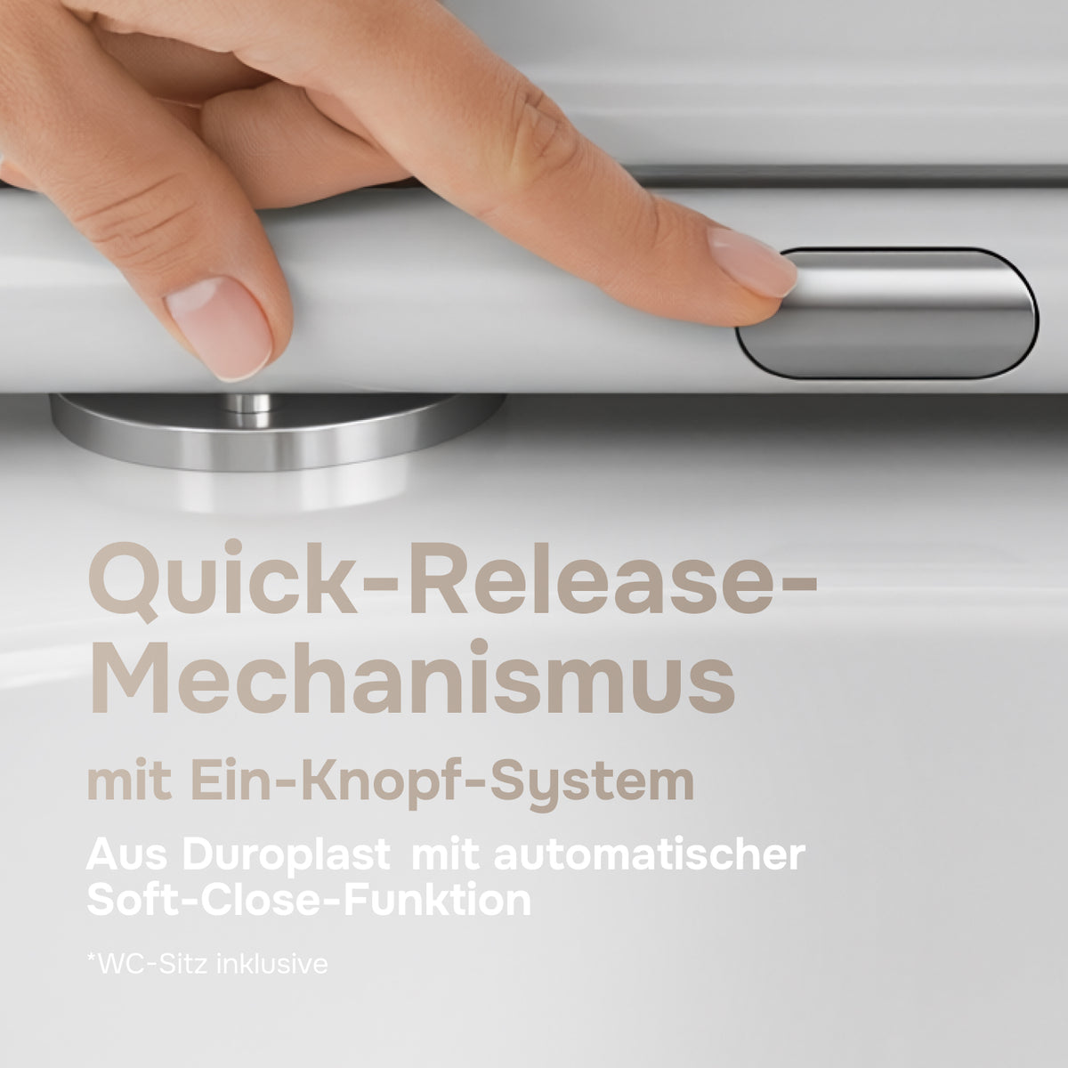 Wand-WC Gem AquaSpin spülrandlos mit WC-Sitz – CGA1901PSC
