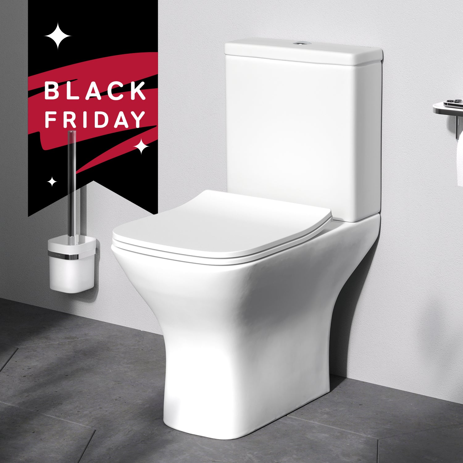 CGA8601PSC Stand-WC Gem Spülrandloses mit Softclosing-Sitzabdeckung