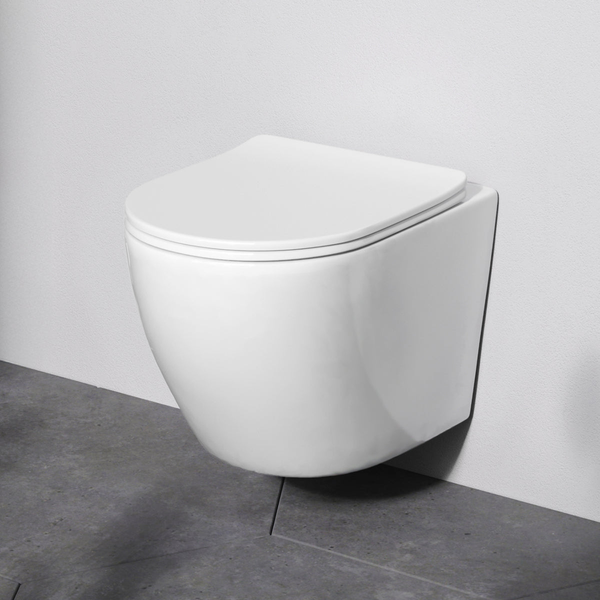 Wand-WC Like AquaSpin spülrandlos mit WC-Sitz – CLA1900PSC