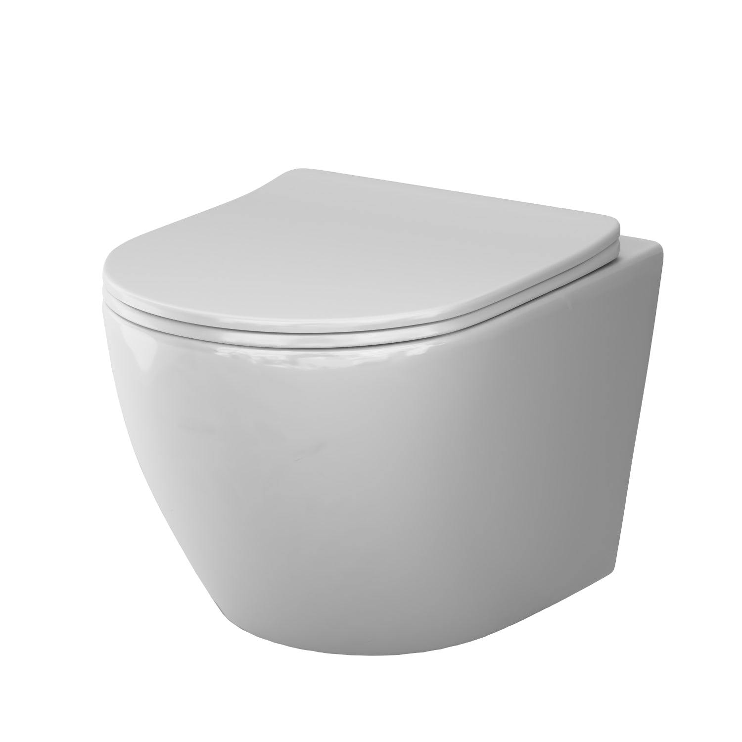 CLA1900PSC WC mural avec siège Comme AquaSpin WC à fond creux WC suspendu sans bride avec couvercle de toilette