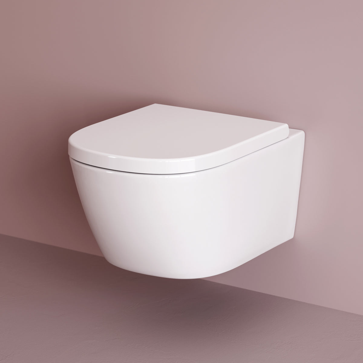 Toilettes suspendues sans bride Libre AquaSpin avec abattant–CLB1900PSC