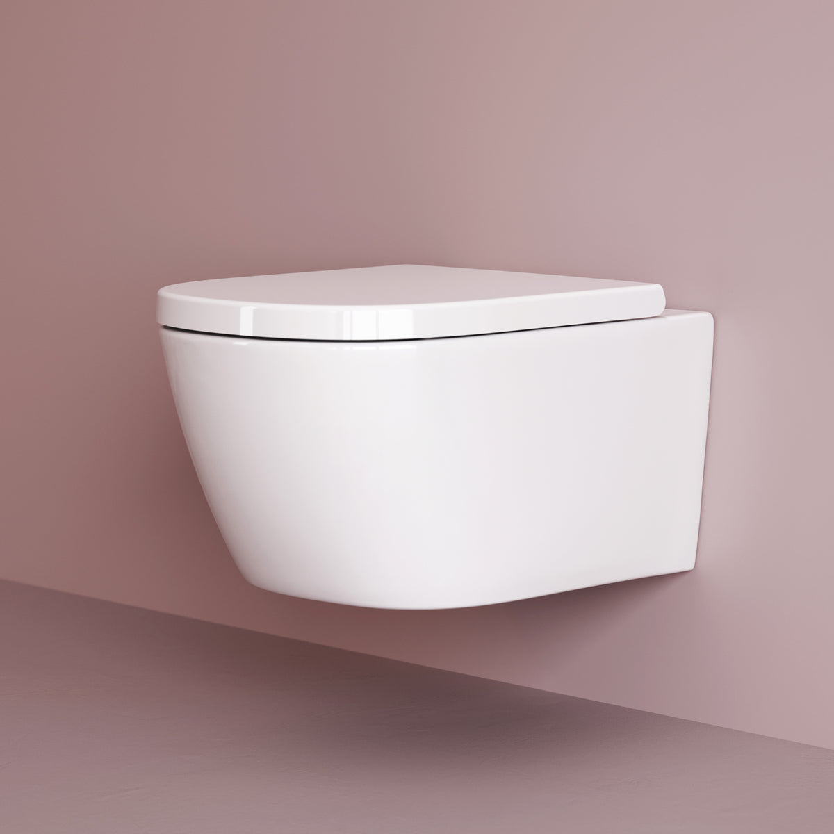 Toilettes suspendues sans bride Libre AquaSpin avec abattant–CLB1900PSC