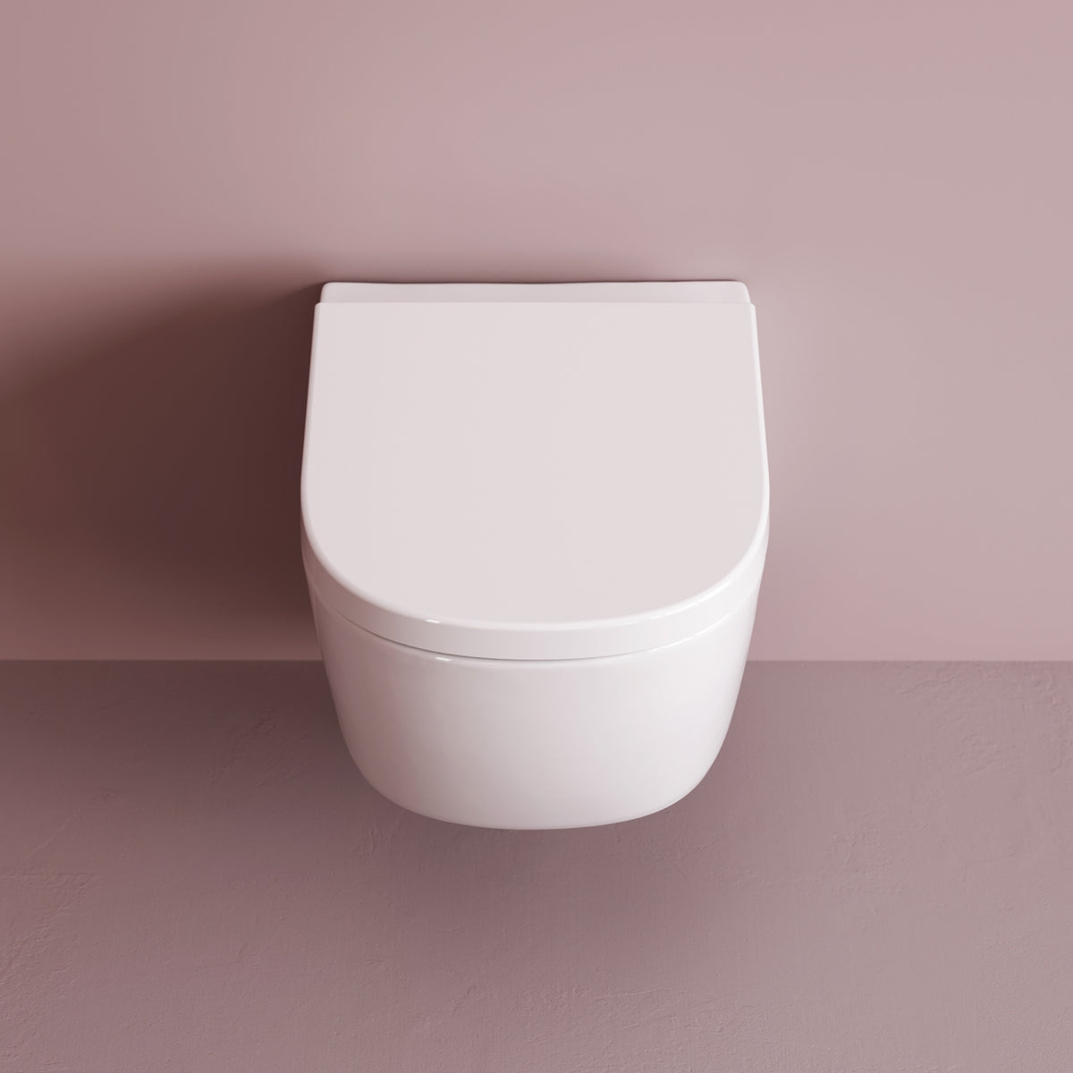Toilettes suspendues sans bride Libre AquaSpin avec abattant–CLB1900PSC