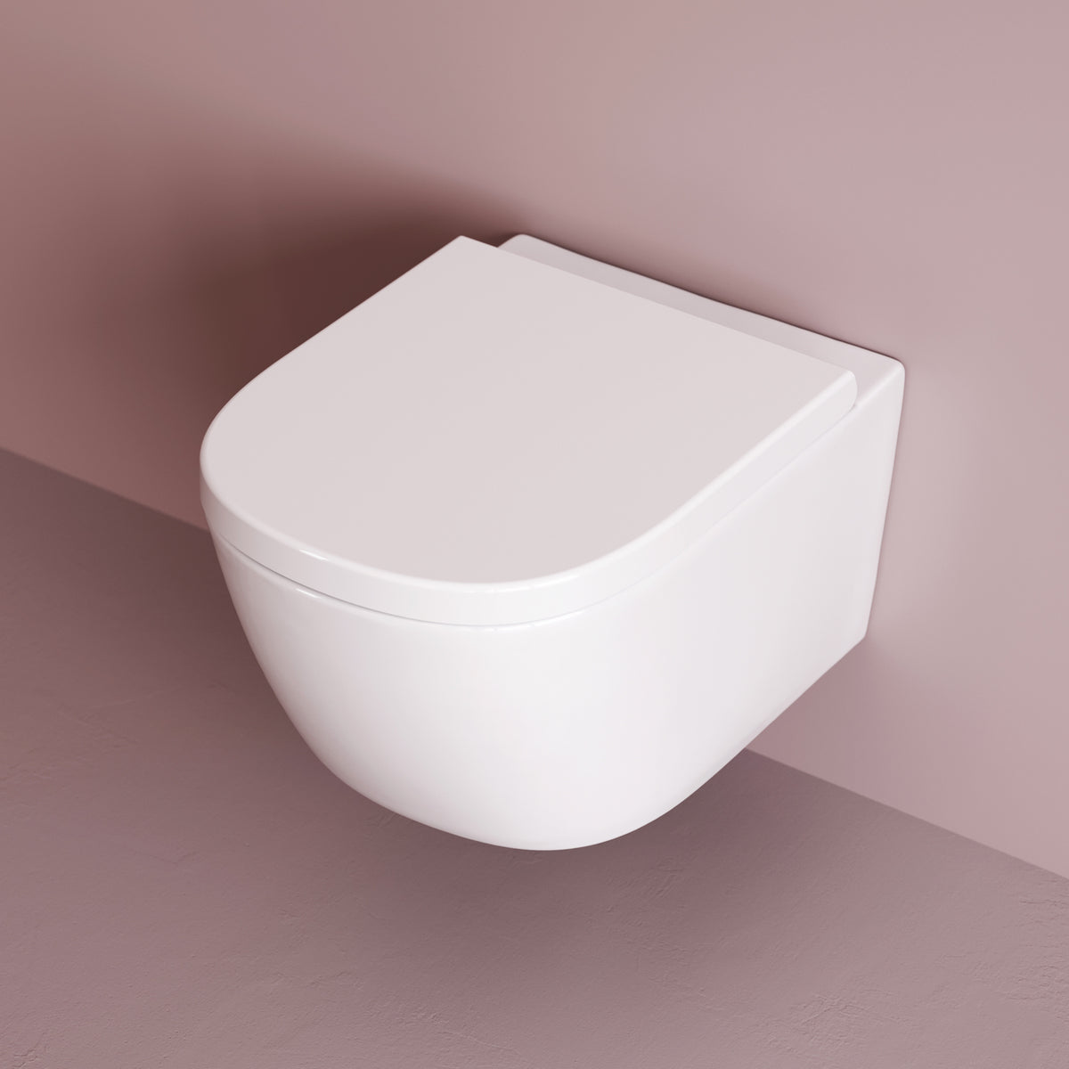 Toilettes suspendues sans bride Libre AquaSpin avec abattant–CLB1900PSC