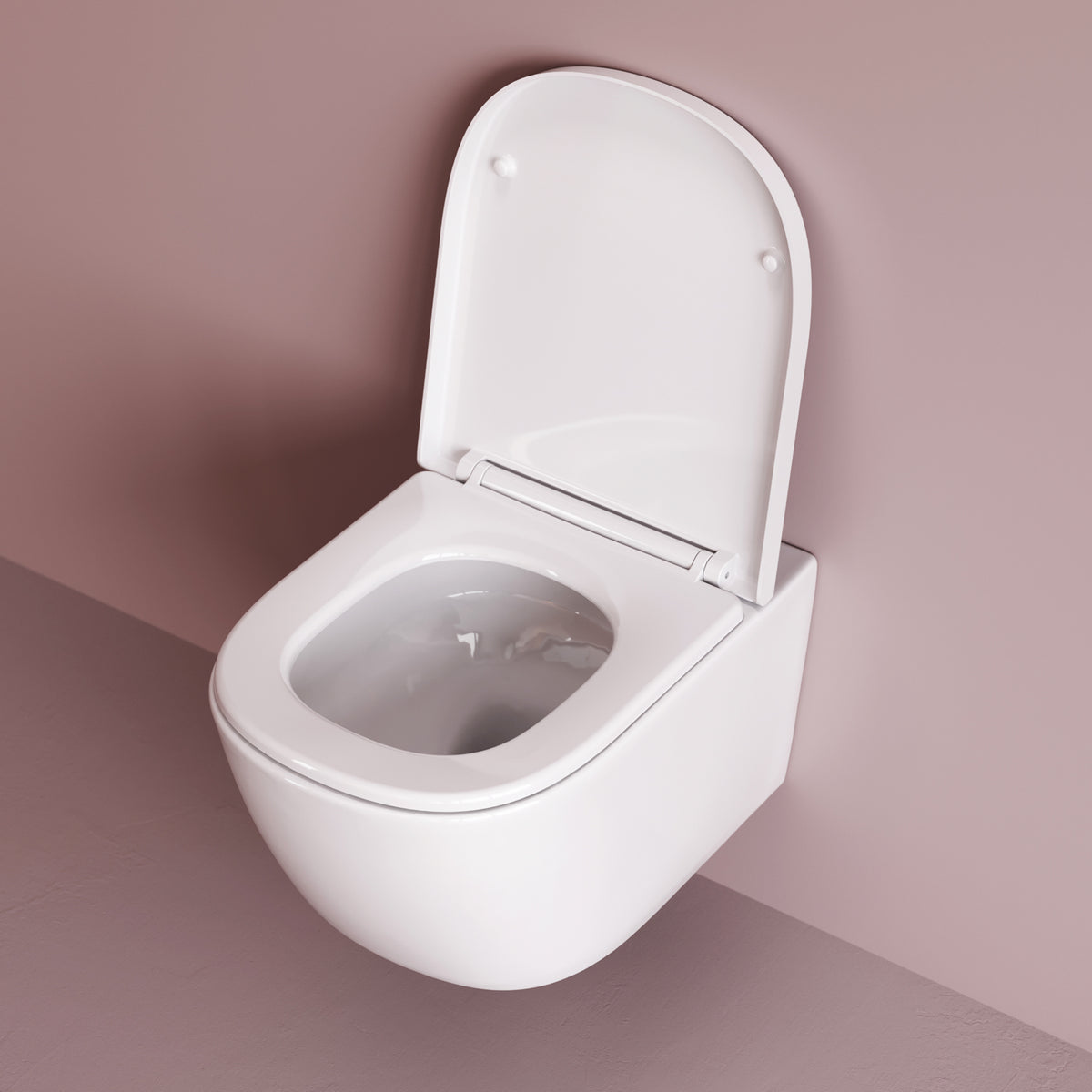 Toilettes suspendues sans bride Libre AquaSpin avec abattant–CLB1900PSC