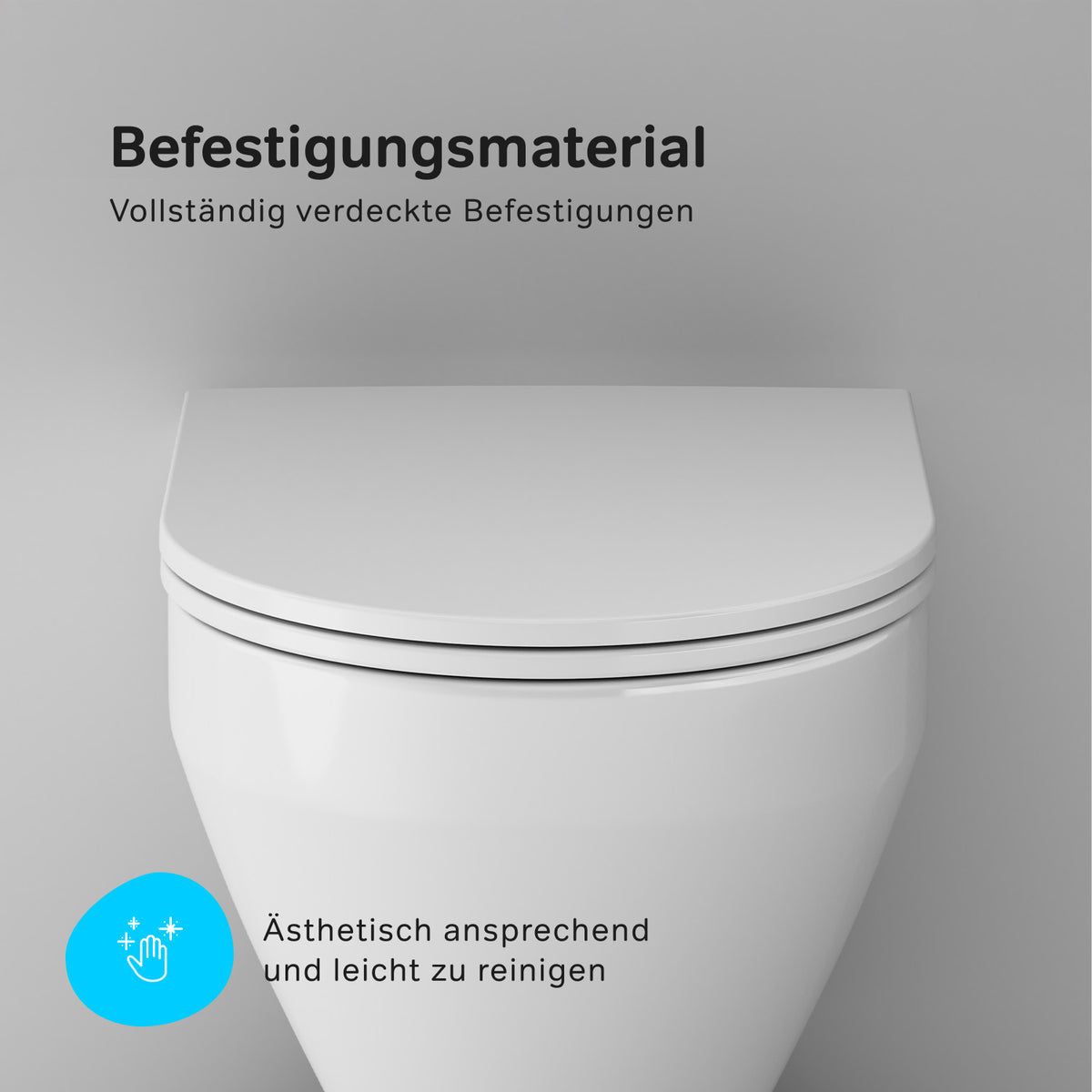 Wand-WC Spirit V2.0 AquaSpin spülrandlos mit WC-Sitz – CSB190P0SC