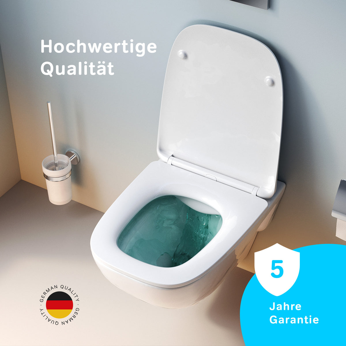 IIS90251.XA1700 Set: Wand-WC + Vorwandelement + Drückerplatte ampm-store.de
