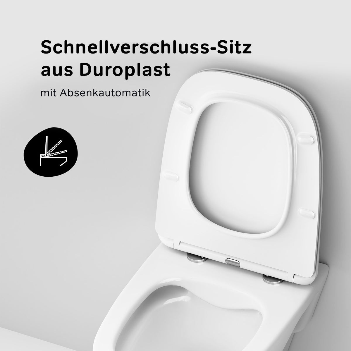 IIS90251.XA1700 Set: Wand-WC + Vorwandelement + Drückerplatte ampm-store.de