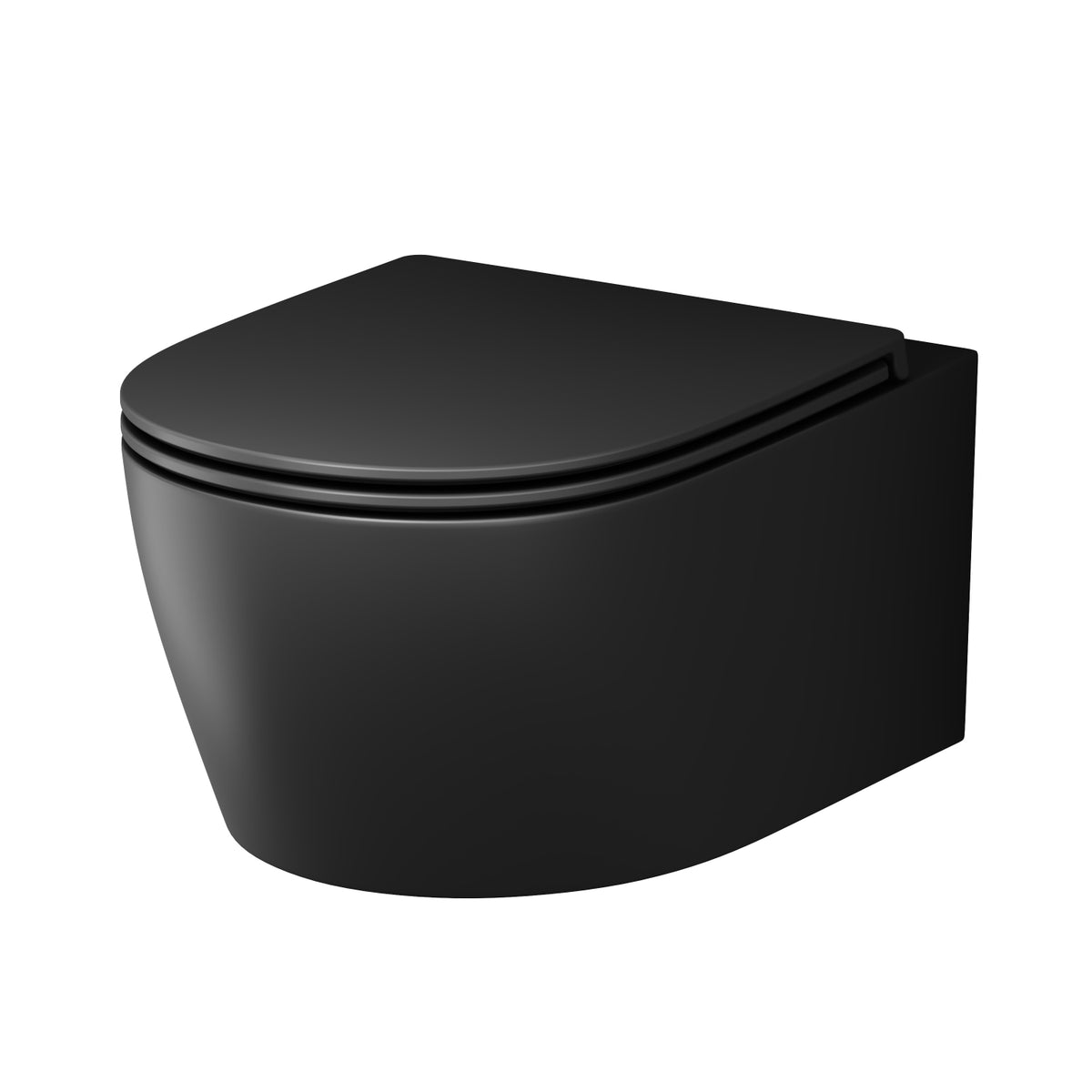 Wand-WC X-Joy S FlashClean spülrandlos mit WC-Sitz, Schwarz – CXB1700MBSC