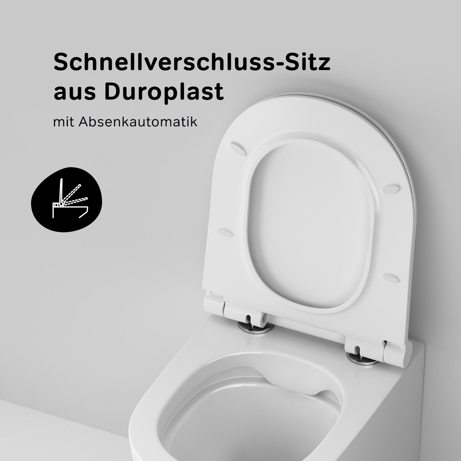 CXB1700SC X-Joy S FlashClean Spülrandloses Wand-WC mit Softclosing-Sitzabdeckung