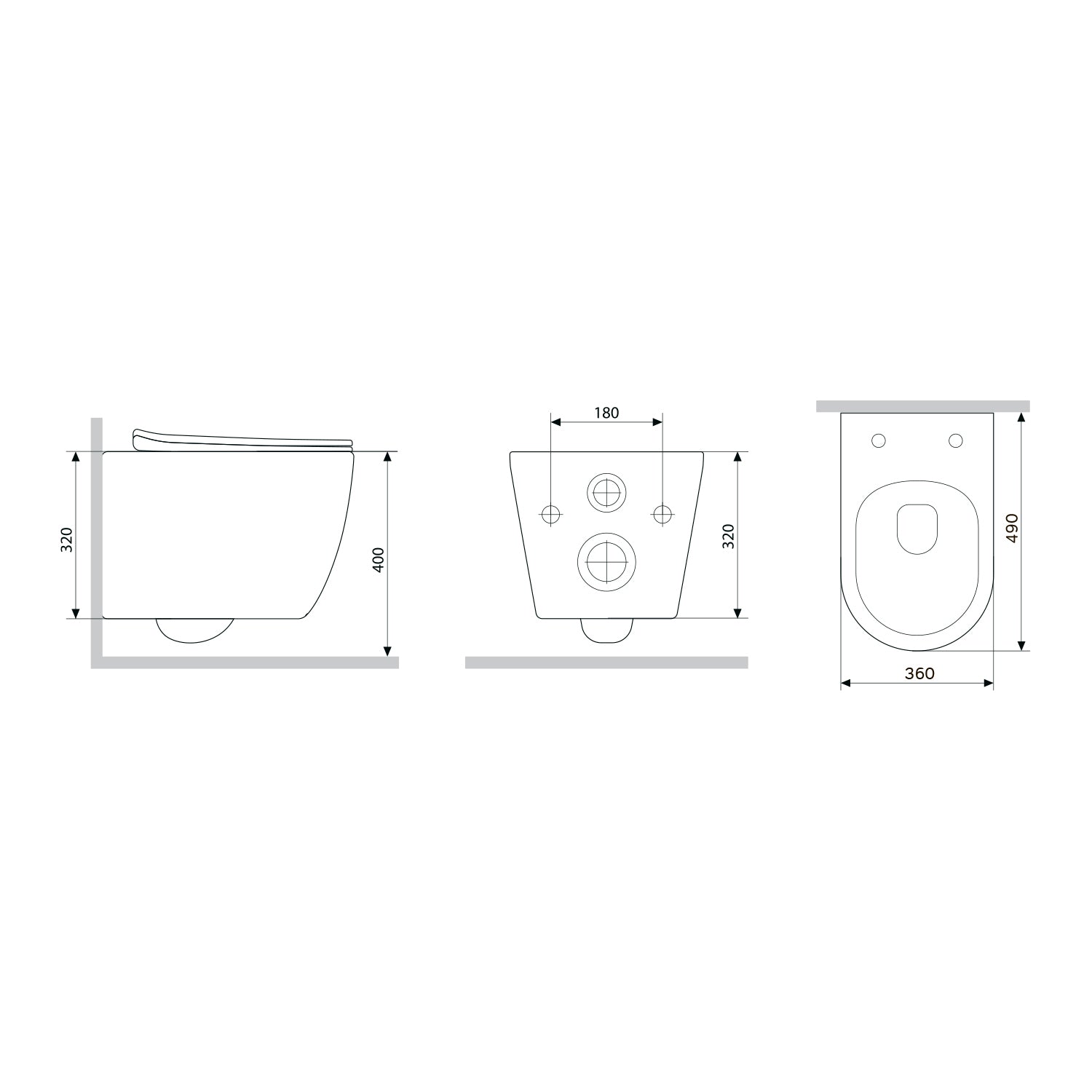 CXB1701SC Wand-WC mit Sitz X-Joy S FlashClean Tiefspül-WC Spülrandlos Hänge WC mit Toilettendeckel