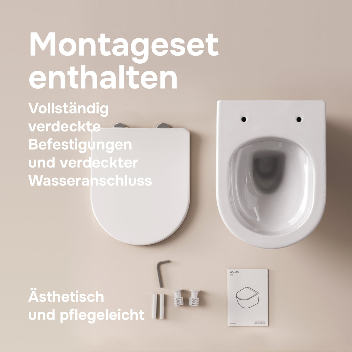 Wand-WC X-Joy S FlashClean spülrandlos mit WC-Sitz – CXB1701SC