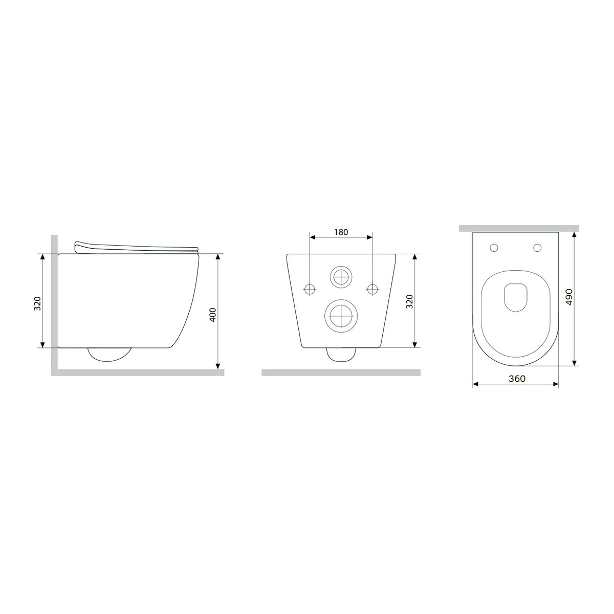 Wand-WC X-Joy S FlashClean spülrandlos mit WC-Sitz – CXB1701SC
