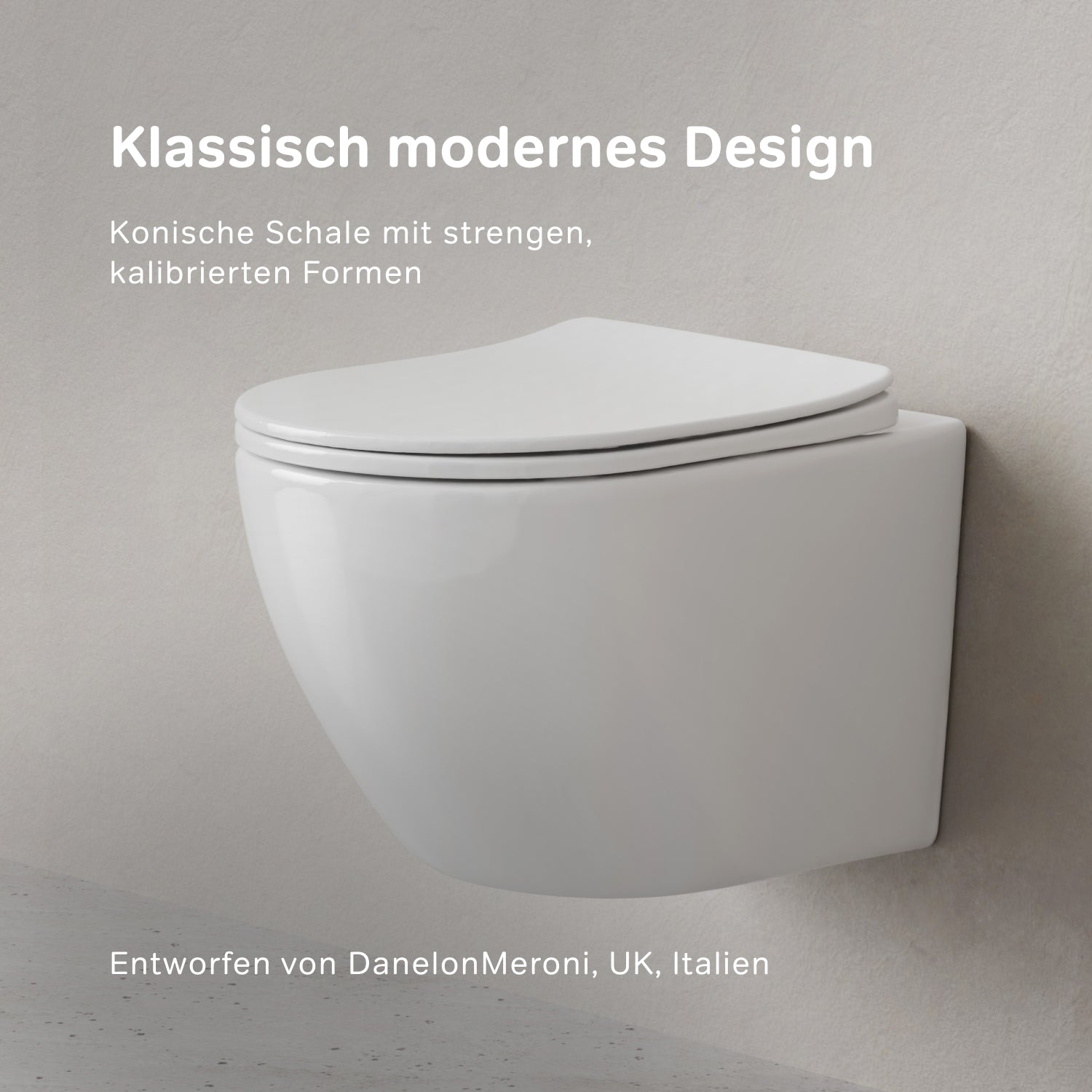 IIS90151.XB1701 Set: Wand-WC + Vorwandelement + Drückerplatte