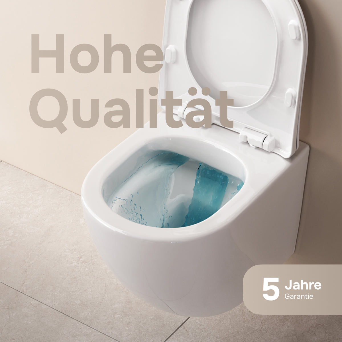 Wand-WC X-Joy S FlashClean spülrandlos mit WC-Sitz – CXB1701SC