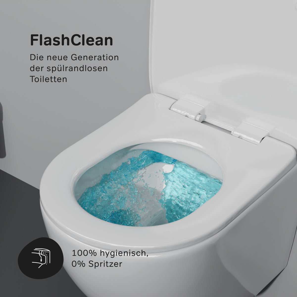 WC-Komplettset X-Joy S mit Vorwandelement und schwarzer Betätigungsplatte – IIS90238.XB1701