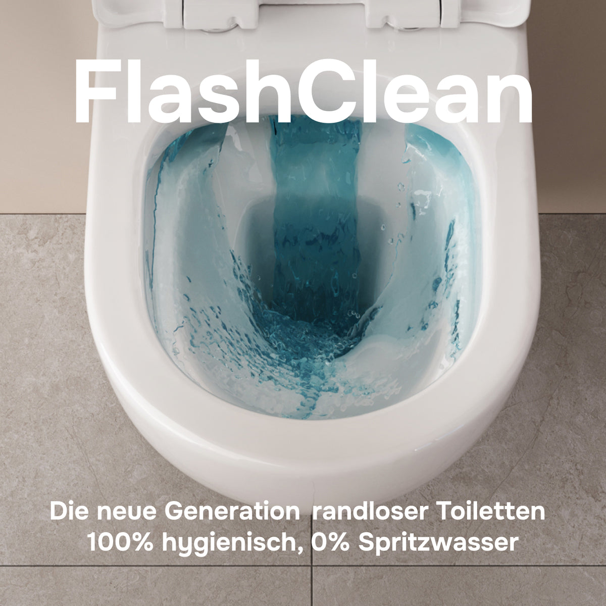 Wand-WC X-Joy S FlashClean spülrandlos mit WC-Sitz – CXB1701SC
