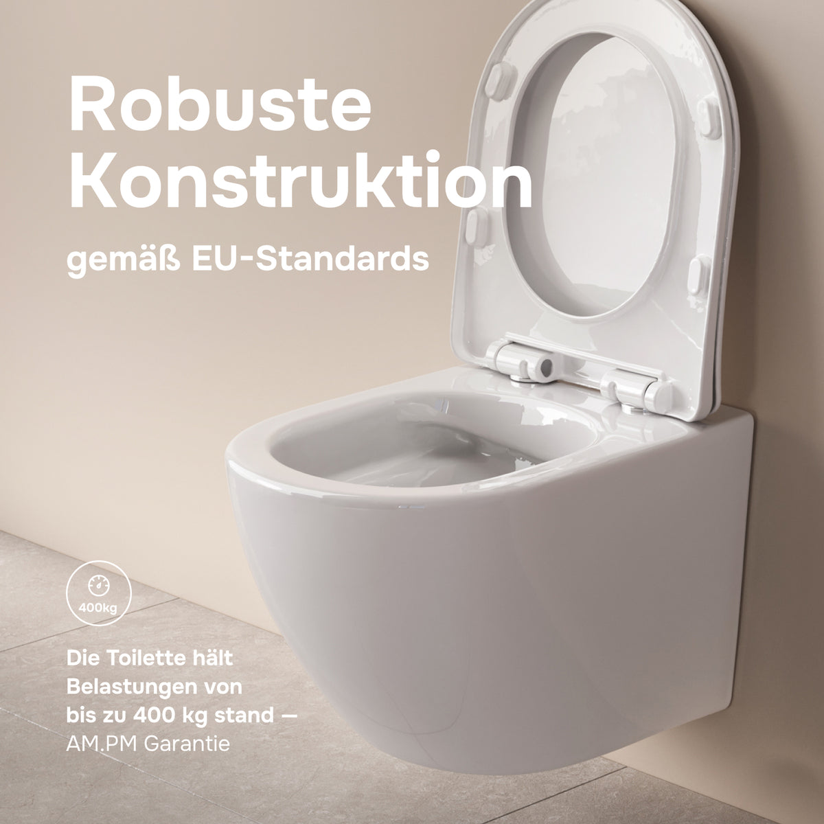 Wand-WC X-Joy S FlashClean spülrandlos mit WC-Sitz – CXB1701SC