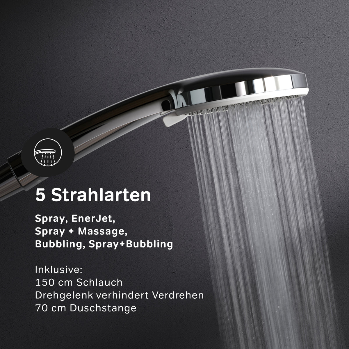 Ensemble de douche ludique, ensemble de douche avec barre de douche–F018Y100