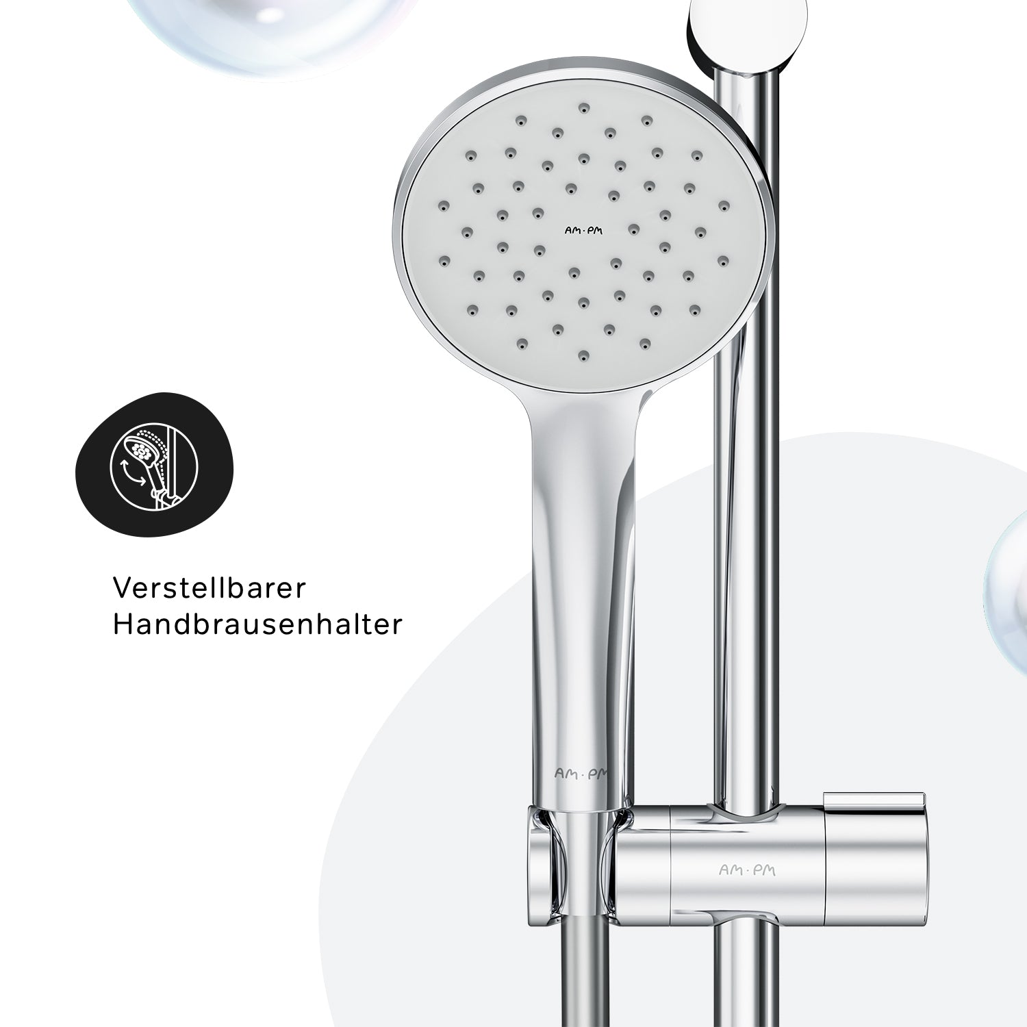 F01TA000 Duschset Hit Brausegarnitur Stangenbrause-Set ampm-store.de