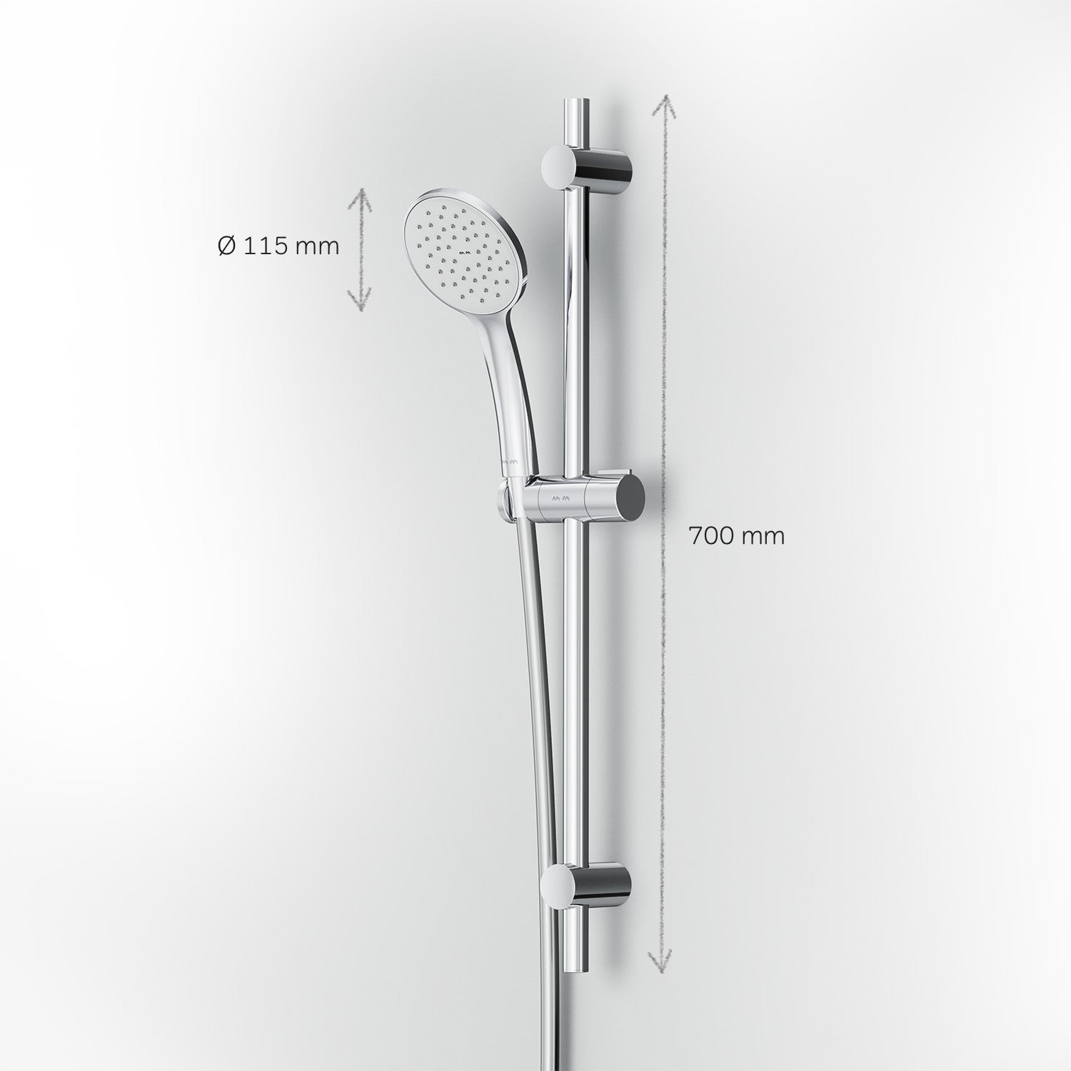 F01TA000 Duschset Hit Brausegarnitur Stangenbrause-Set ampm-store.de