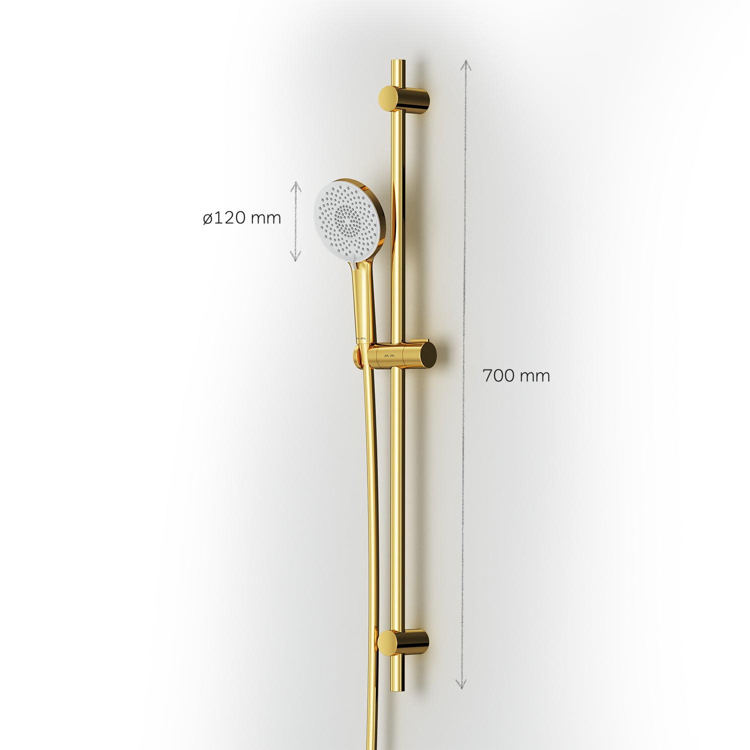 F01XA099 Duschset X-Joy Brausegarnitur Stangenbrause-Set, Gold