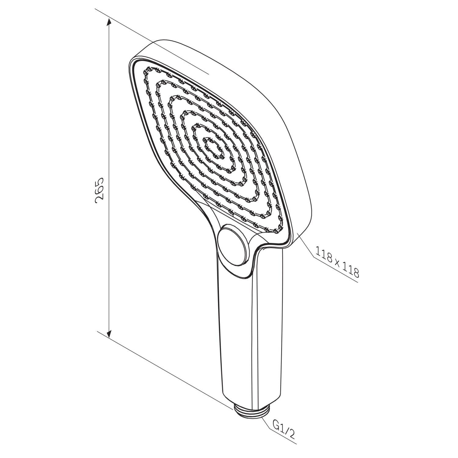 Pommeau de douche F029Y100 Douchette à main