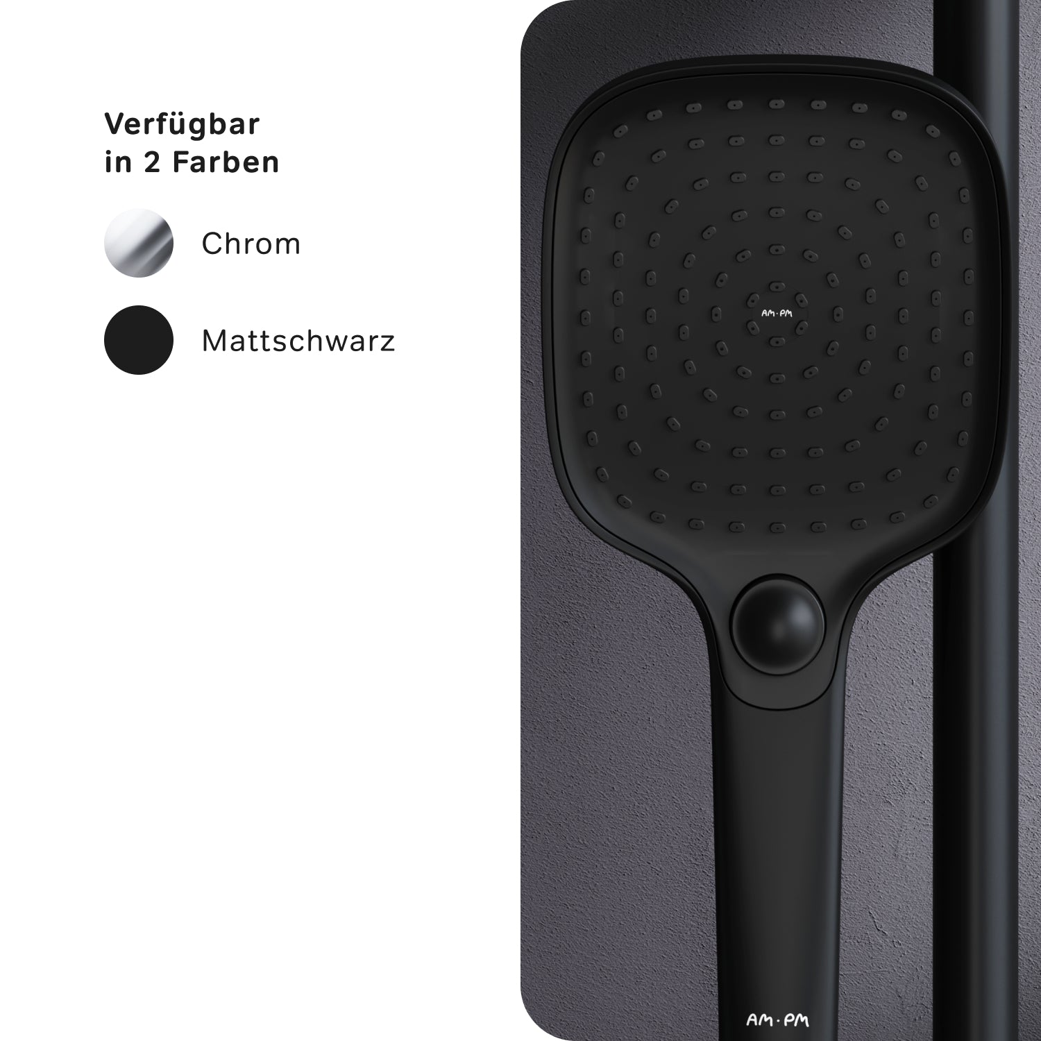 Pommeau de douche Play F029Y122, douchette à main, noir