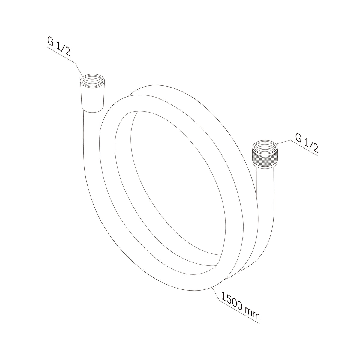 Flexible de douche 150 cm–F0415B00