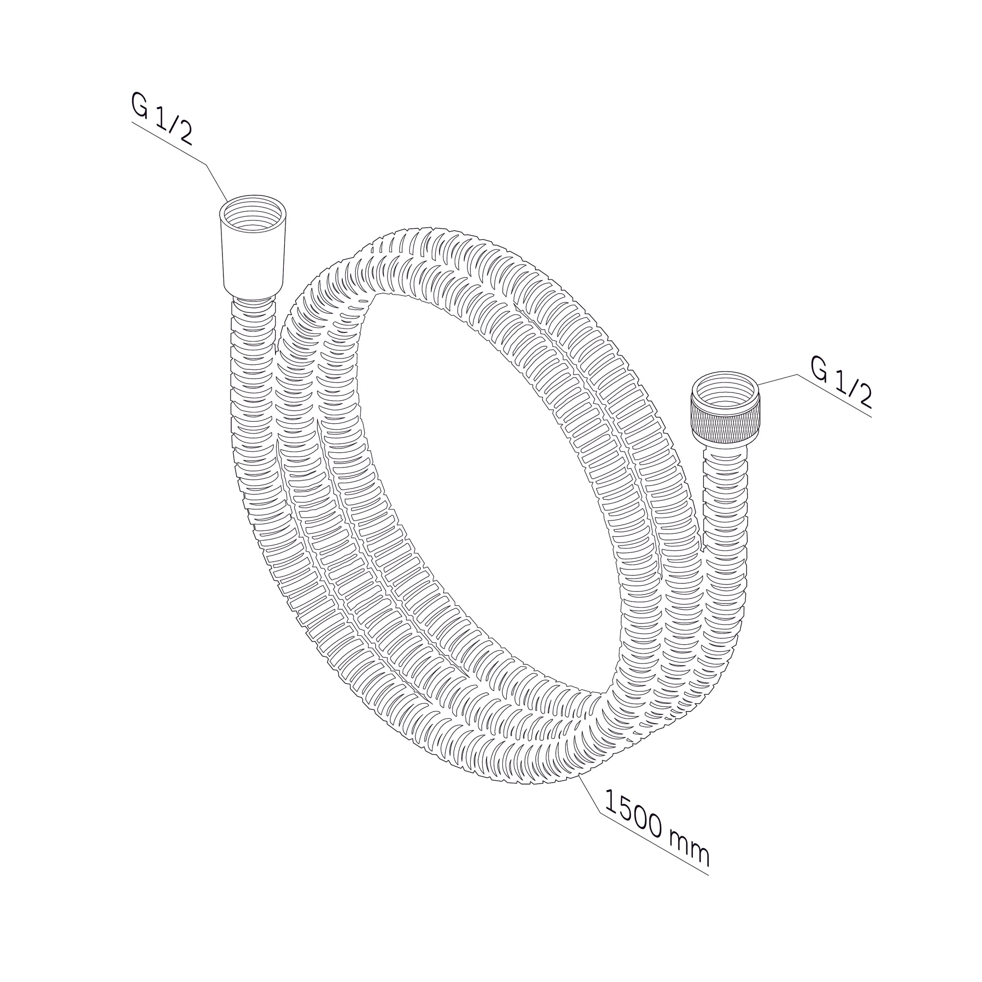 F0415C00 AM.PM Duschschlauch 150 cm