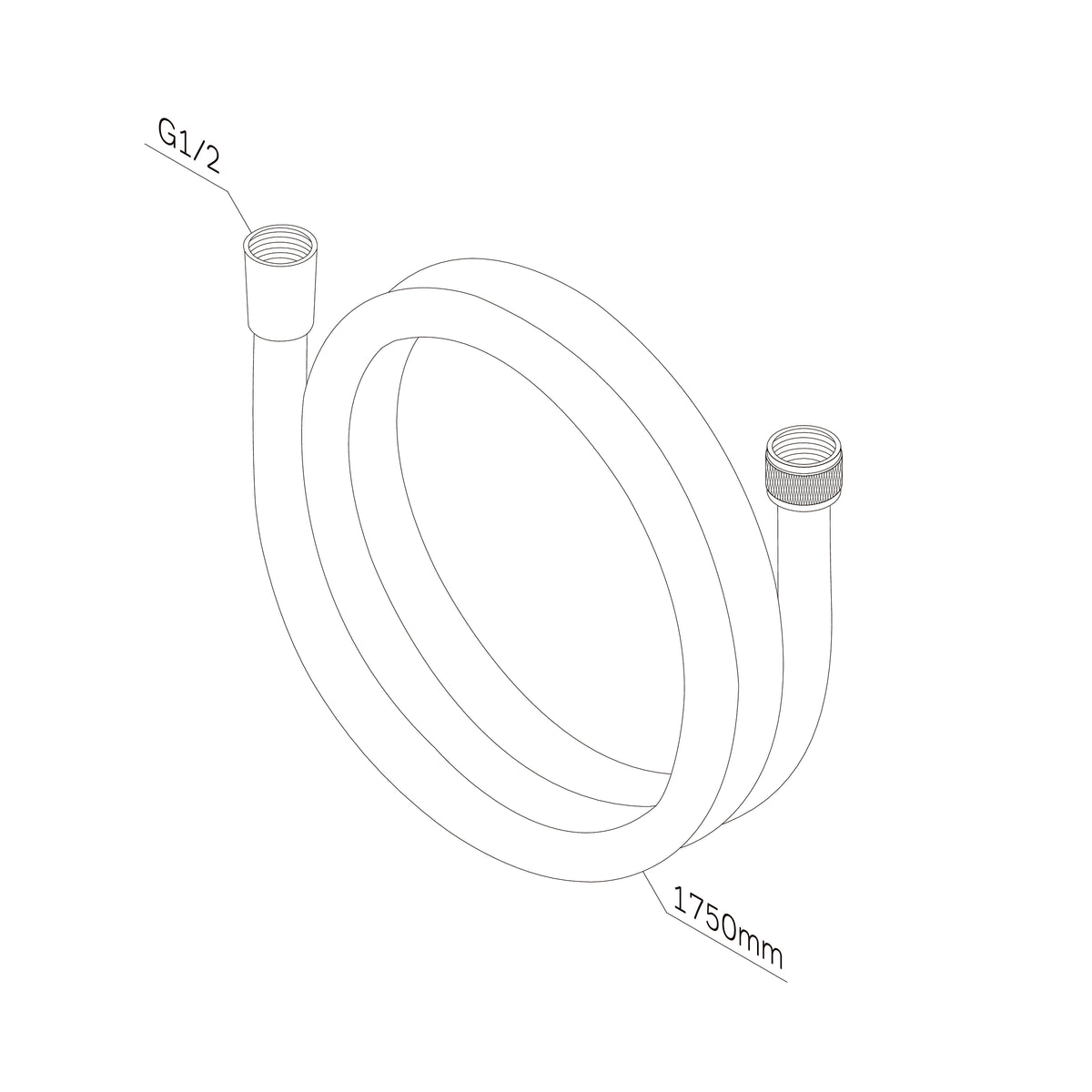 Flexible de douche 175 cm–F0417C00