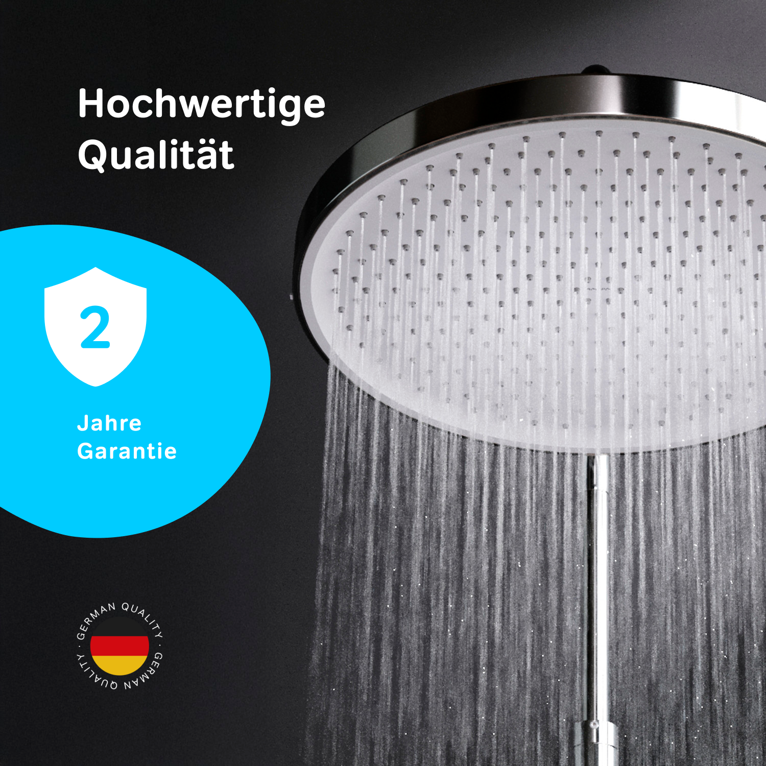 F058Y100 Duschkopf Play Regendushe 30 cm