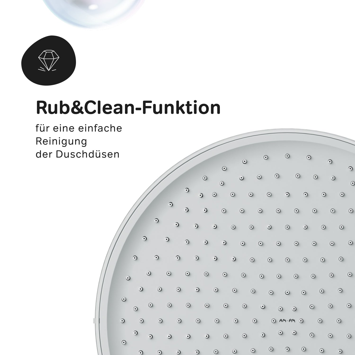 F058Y100 Duschkopf Play Regendushe 30 cm