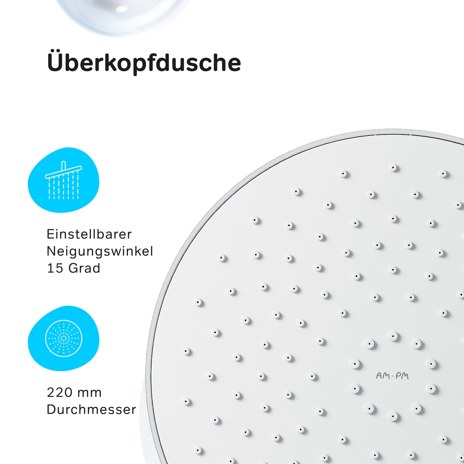 F0785A600 Duschsystem mit Regalmischer X-Joy Regendusche set Duschsäule ampm-store.de