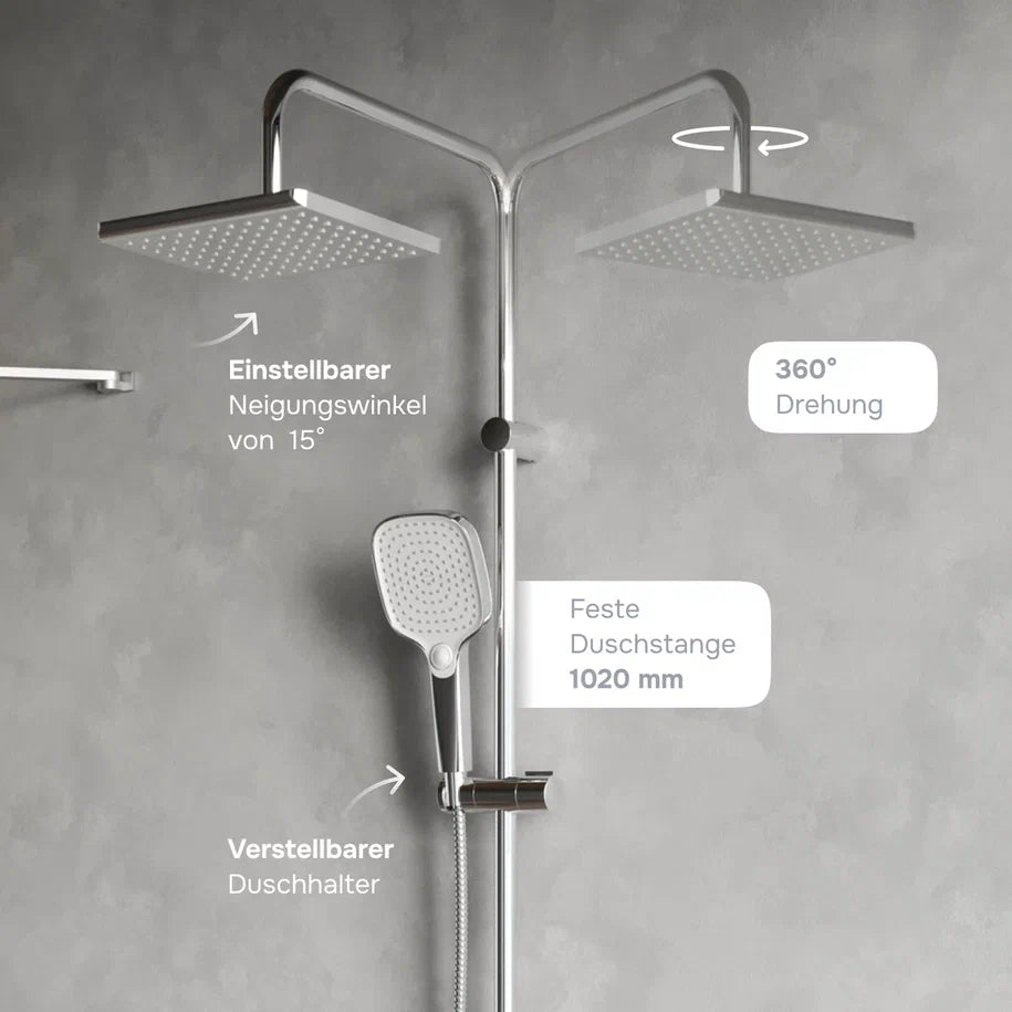 Système de douche ludique avec douche à effet pluie–F078W000