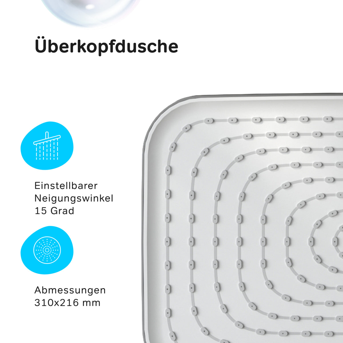 Duschsystem Play mit Regendusche – F078W000