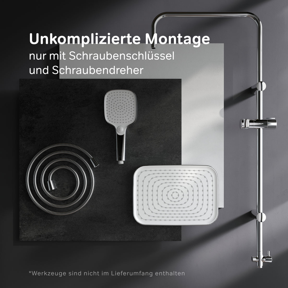 Duschsystem Play mit Regendusche – F078W000
