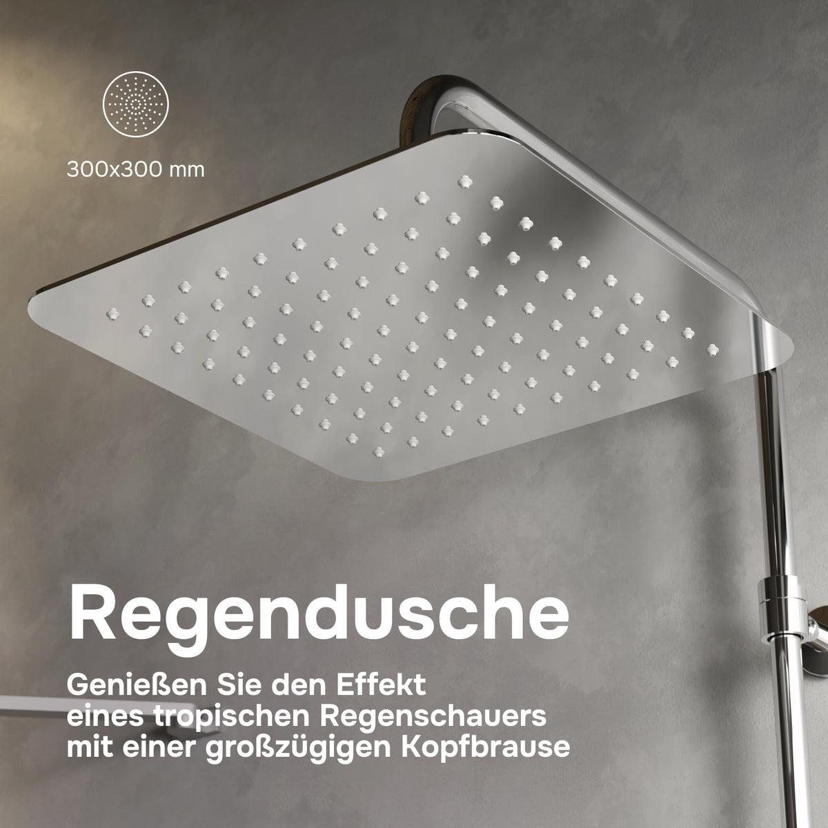 Système de douche ludique avec douche à effet pluie–F078X000