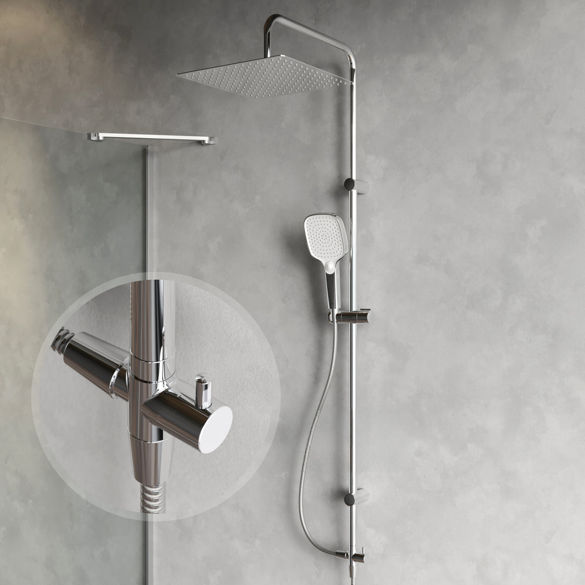 Système de douche ludique avec douche à effet pluie–F078X000