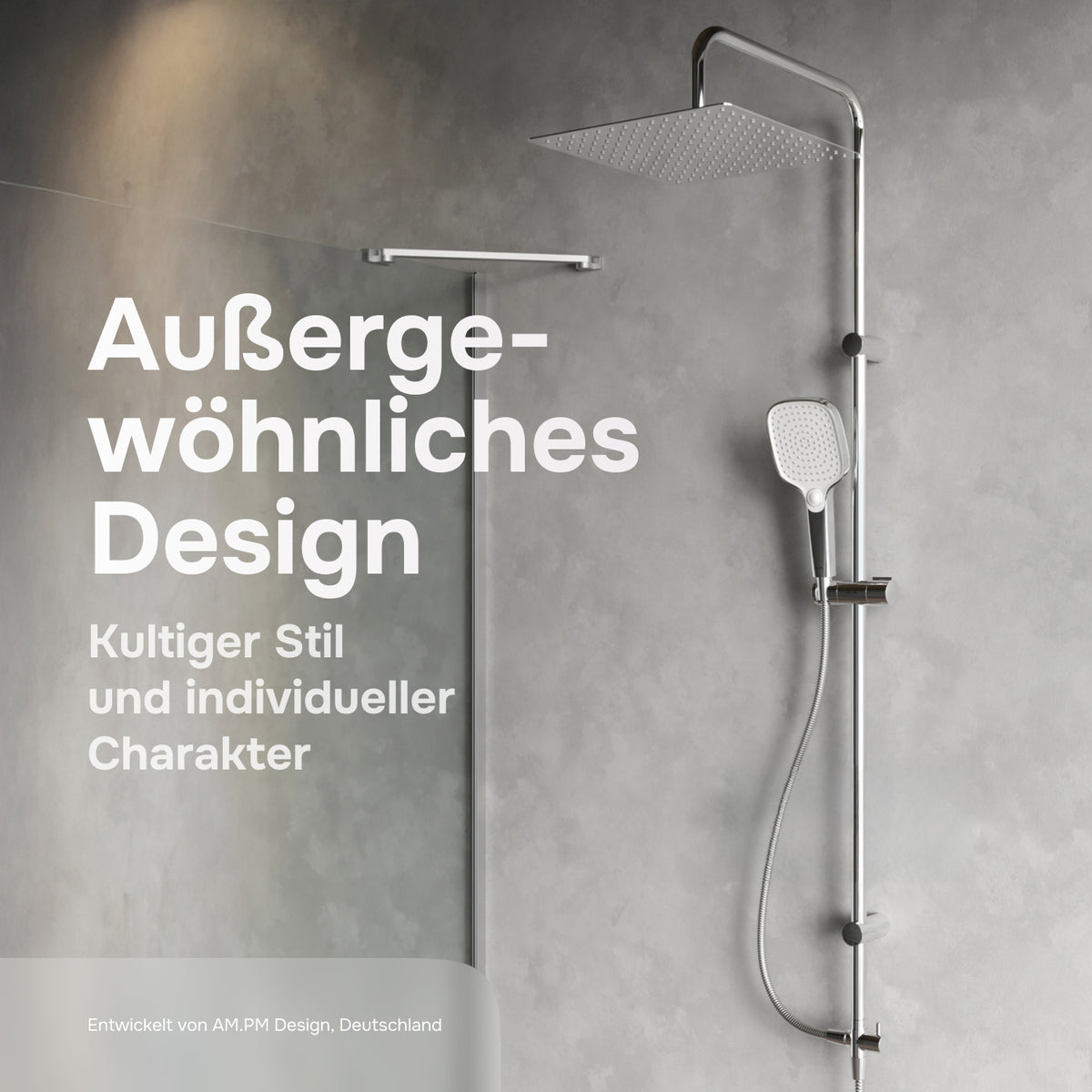 Système de douche ludique avec douche à effet pluie–F078X000